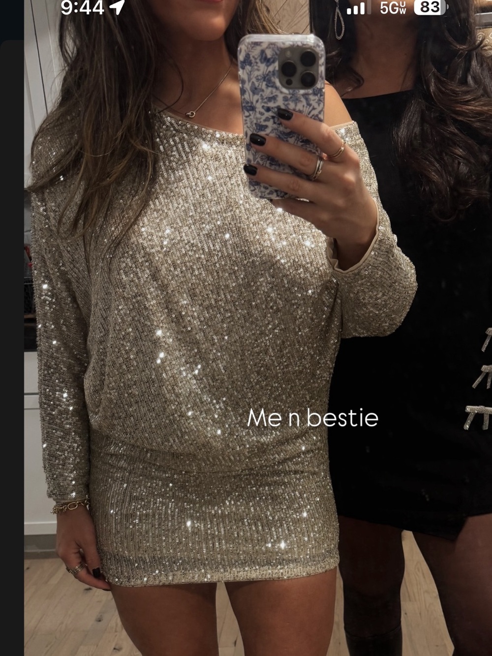 Style Rack Silver Sequin Mini Dress